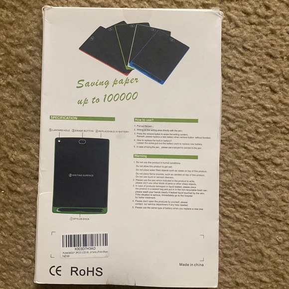 8.5" LCD Digital Writing Drawing Tablet Pad Board Notepad Sketch Paperless - Picture 5 of 9